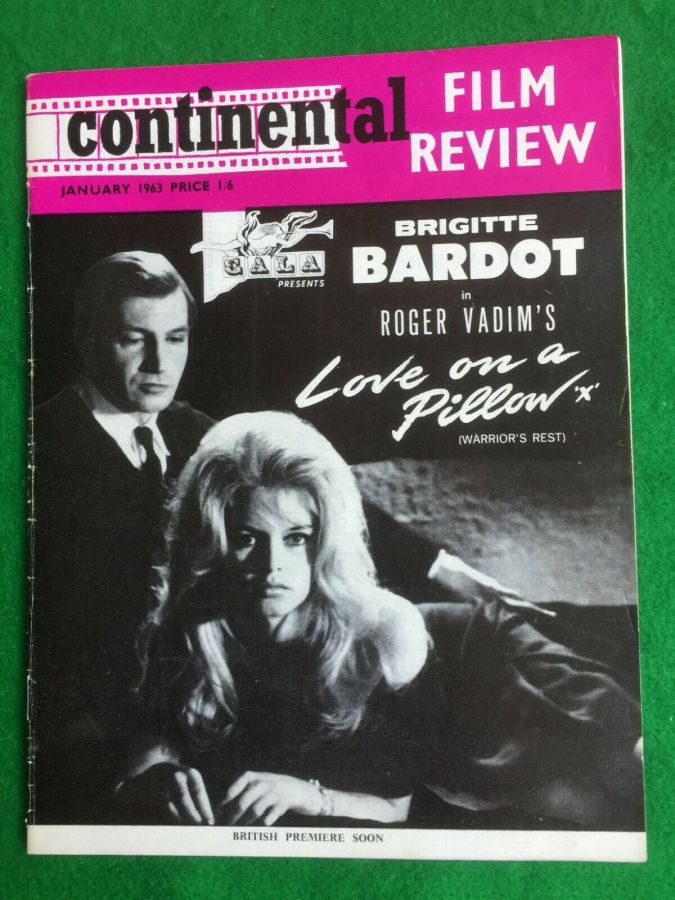 CONTINENTAL FILM REVIEW magazine side cover Issue 123 January 1963
