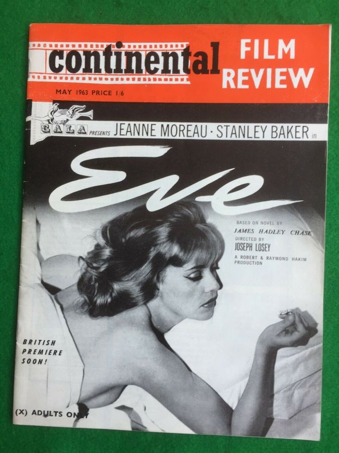 CONTINENTAL FILM REVIEW magazine side cover Issue 127 May 1963