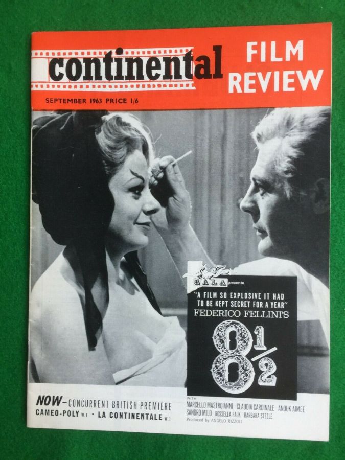 CONTINENTAL FILM REVIEW magazine side cover Issue 131 September 1963