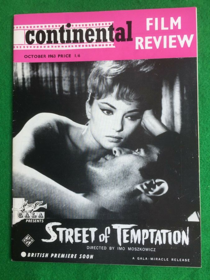 CONTINENTAL FILM REVIEW magazine side cover Issue 132 October 1963