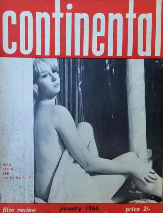 CONTINENTAL FILM REVIEW magazine side cover Issue 159 January 1966