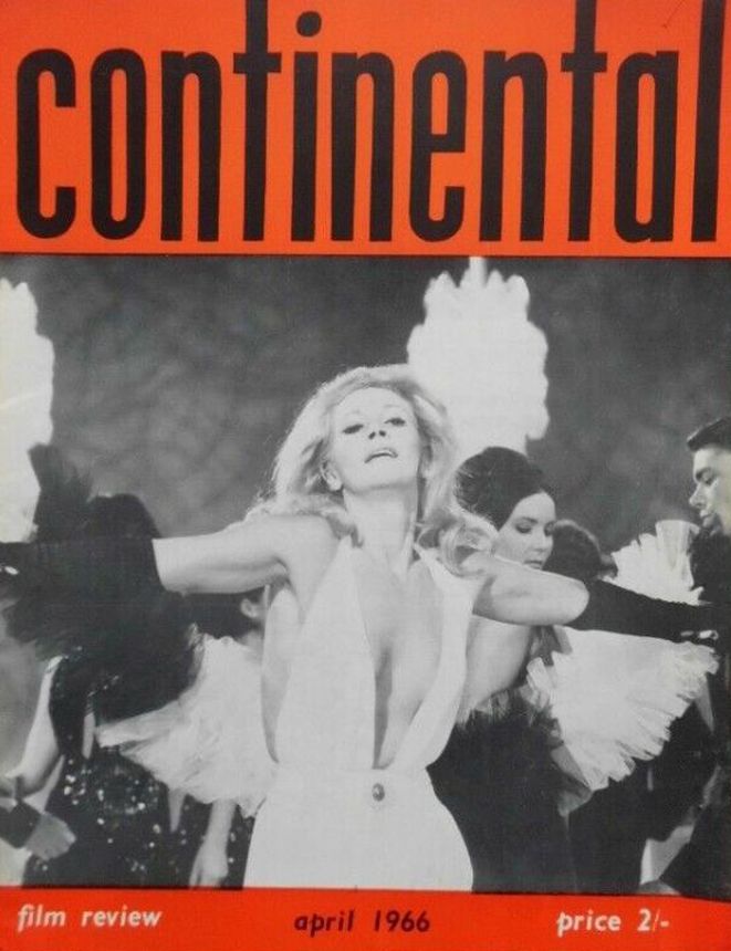 CONTINENTAL FILM REVIEW magazine side cover Issue 162 April 1966