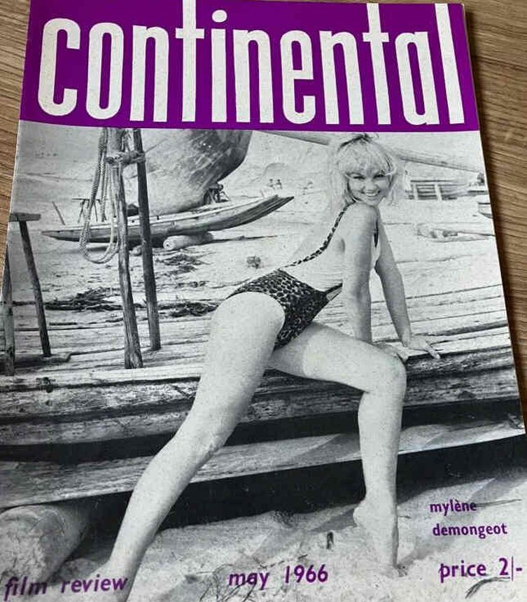 CONTINENTAL FILM REVIEW magazine side cover Issue 163 May 1966