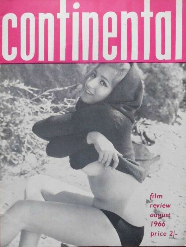 CONTINENTAL FILM REVIEW magazine side cover Issue 166 August 1966