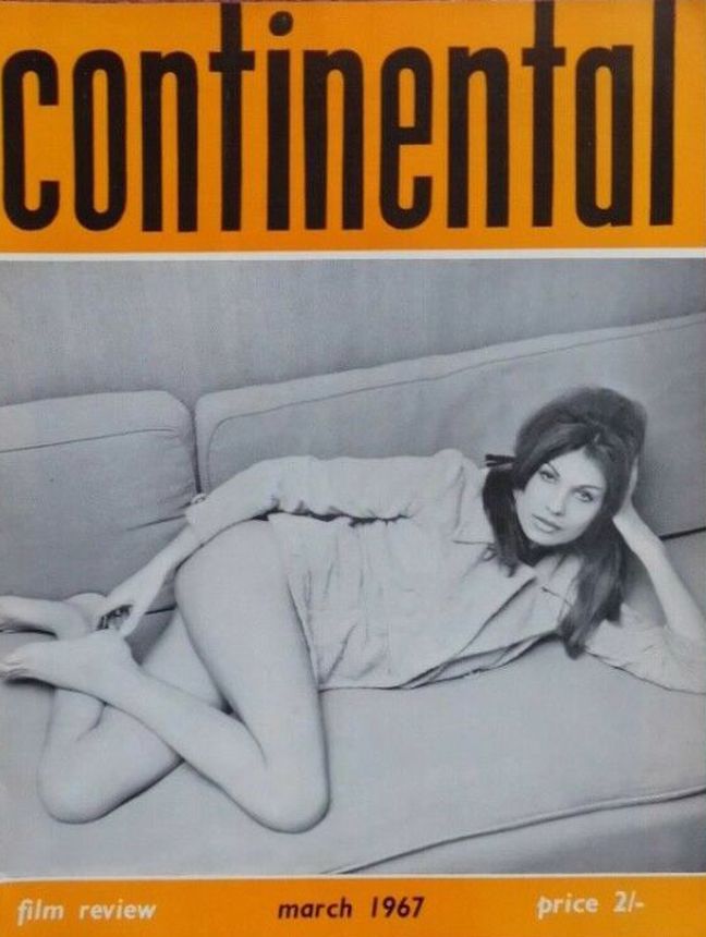 CONTINENTAL FILM REVIEW magazine side cover Issue 173 March 1967