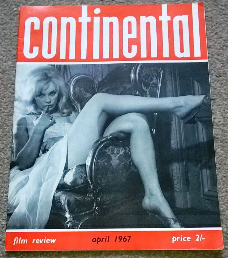 CONTINENTAL FILM REVIEW magazine side cover Issue 174 April 1967