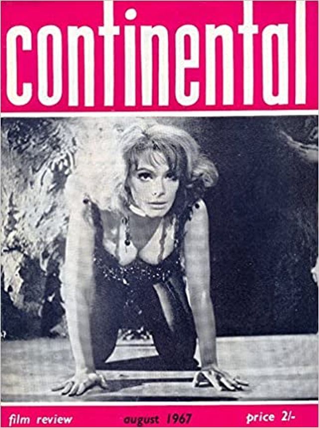 CONTINENTAL FILM REVIEW magazine side cover Issue 178 August 1967