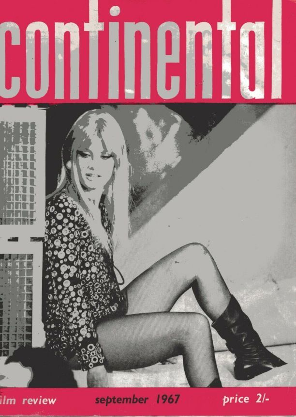 CONTINENTAL FILM REVIEW magazine side cover Issue 179 September 1967