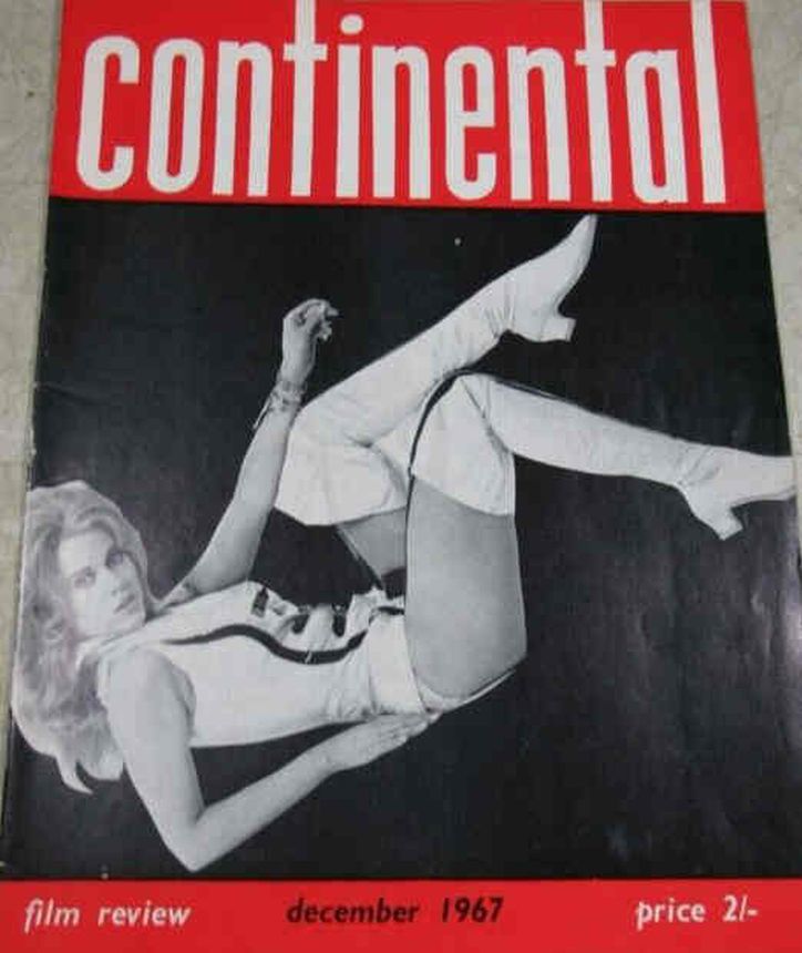 CONTINENTAL FILM REVIEW magazine side cover Issue 182 December 1967
