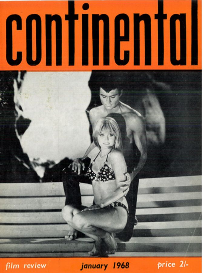 CONTINENTAL FILM REVIEW magazine side cover Issue 183 January 1968
