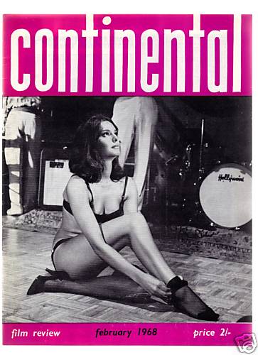 CONTINENTAL FILM REVIEW magazine side cover Issue 184 February 1968