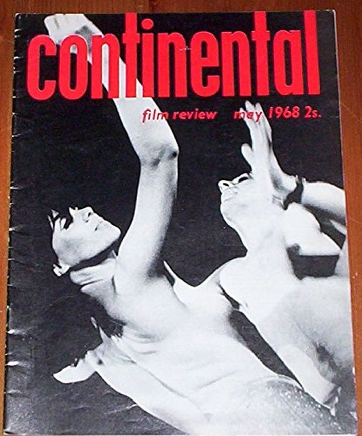 CONTINENTAL FILM REVIEW magazine side cover Issue 187 May 1968