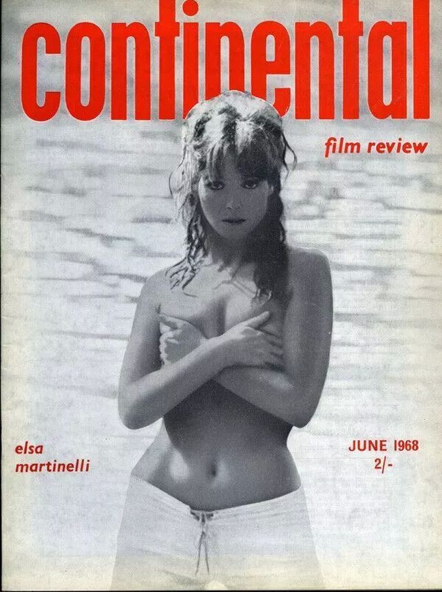 CONTINENTAL FILM REVIEW magazine side cover Issue 188 June 1968