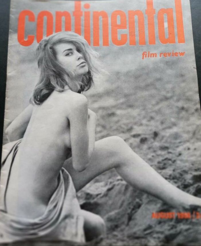 CONTINENTAL FILM REVIEW magazine side cover Issue 190 August 1968