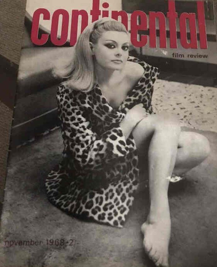 CONTINENTAL FILM REVIEW magazine side cover Issue 193 November 1968