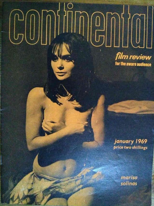 CONTINENTAL FILM REVIEW magazine side cover Issue 195 January 1969