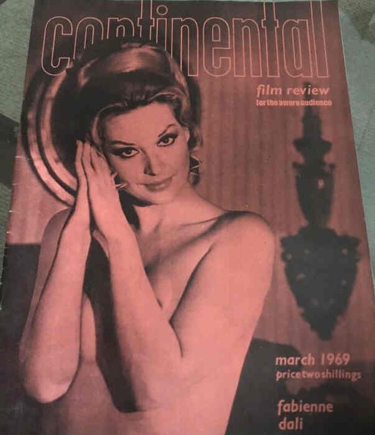 CONTINENTAL FILM REVIEW magazine side cover Issue 197 March 1969
