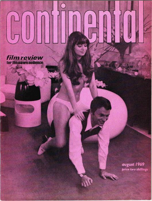 CONTINENTAL FILM REVIEW magazine side cover Issue 202 August 1969