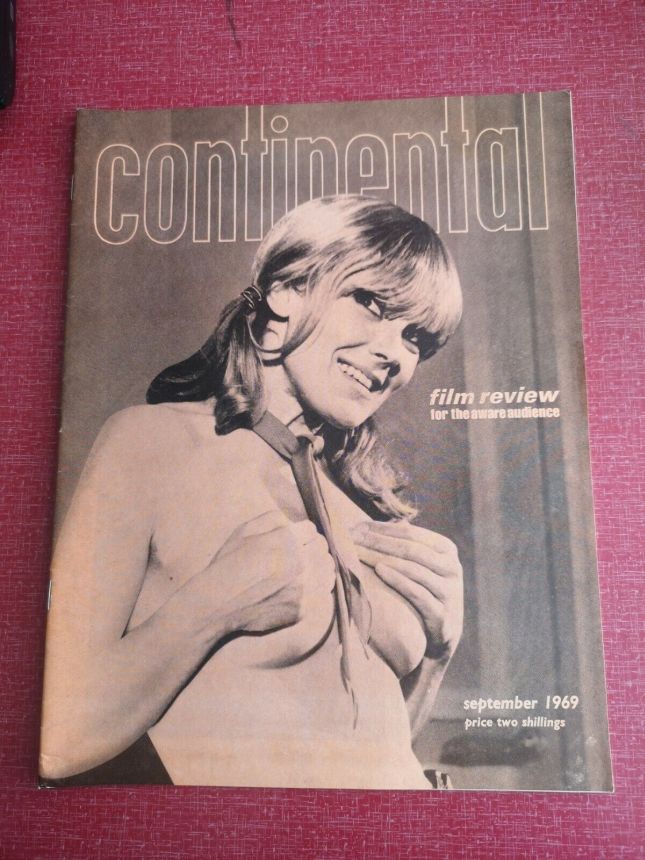 CONTINENTAL FILM REVIEW magazine side cover Issue 203 September 1969