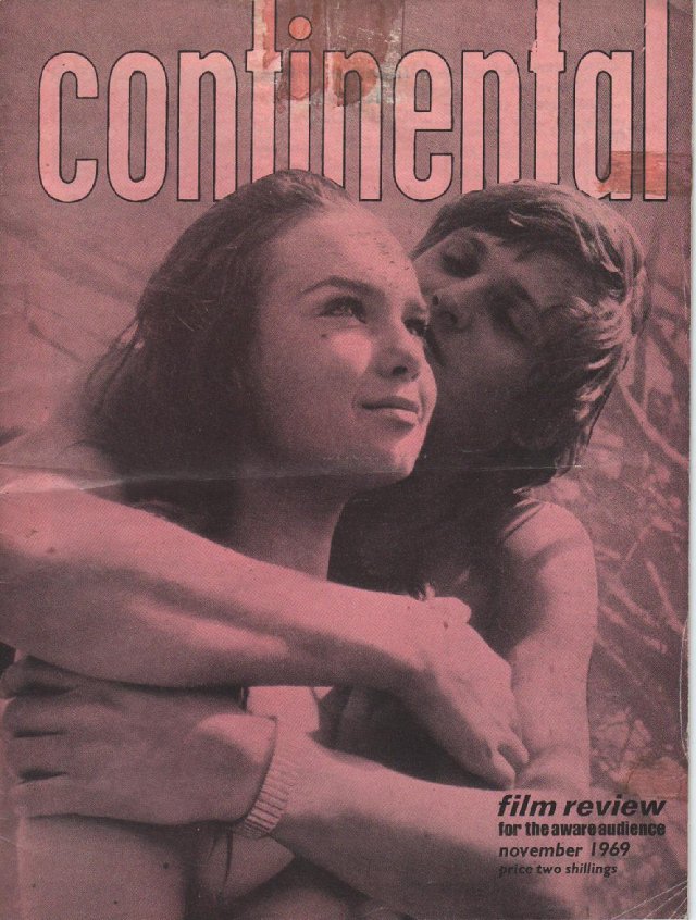 CONTINENTAL FILM REVIEW magazine side cover Issue 205 November 1969
