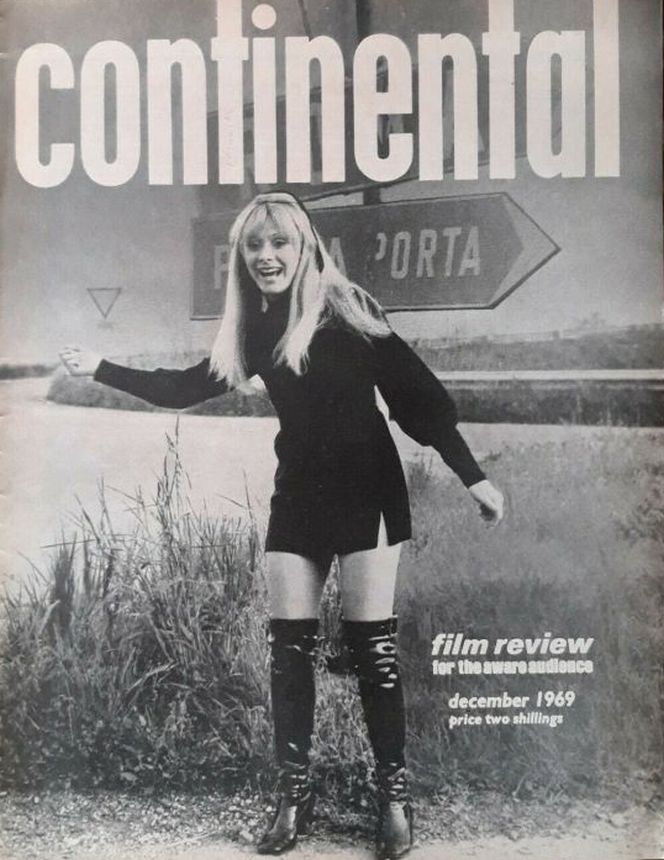 CONTINENTAL FILM REVIEW magazine side cover Issue 206 December 1969