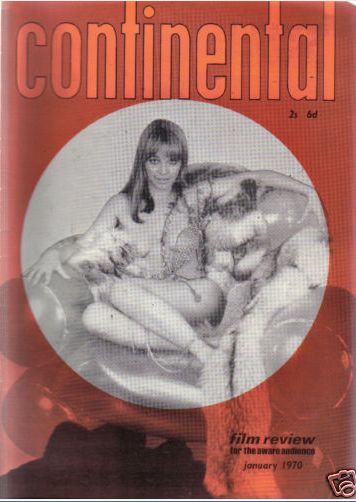 CONTINENTAL FILM REVIEW magazine side cover Issue 207 January 1970