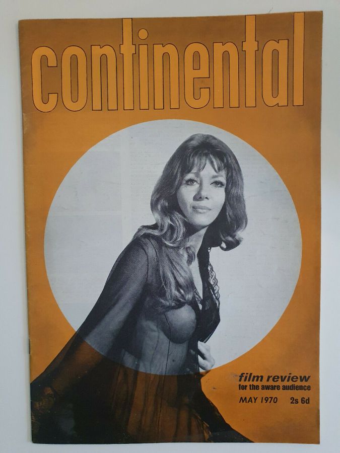 CONTINENTAL FILM REVIEW magazine side cover Issue 211 May 1970