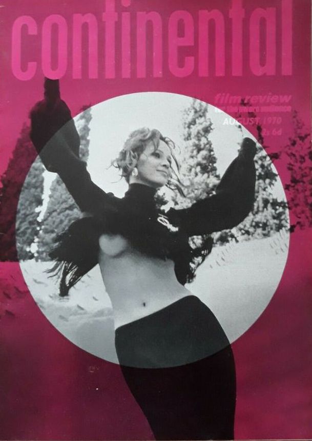 CONTINENTAL FILM REVIEW magazine side cover Issue 214 August 1970