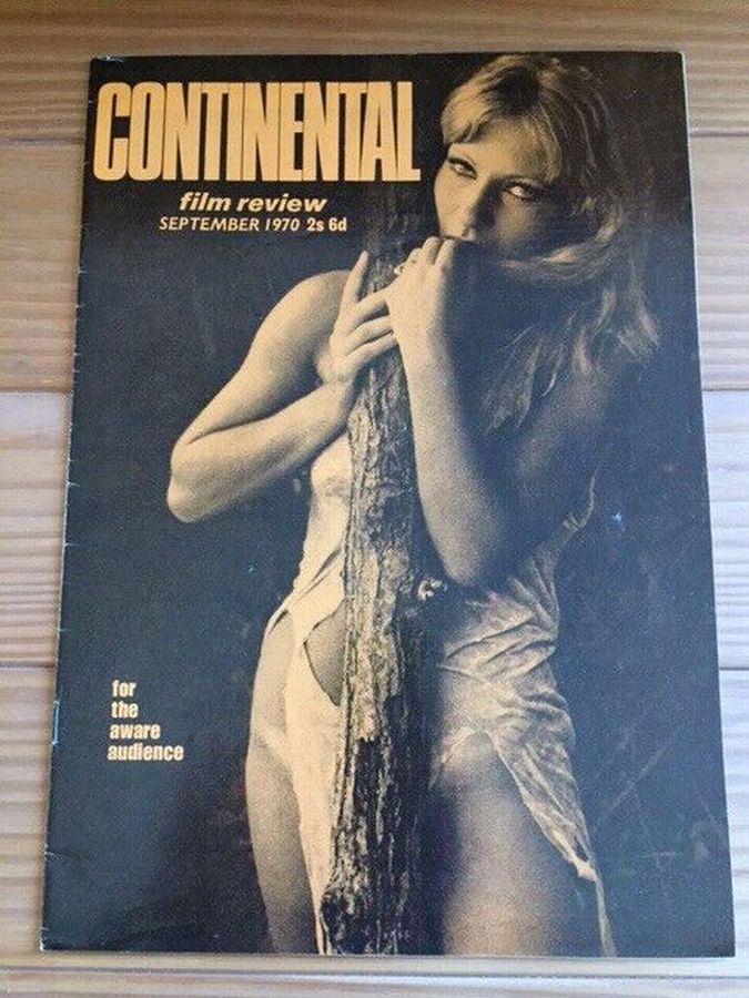 CONTINENTAL FILM REVIEW magazine side cover Issue 215 September 1970