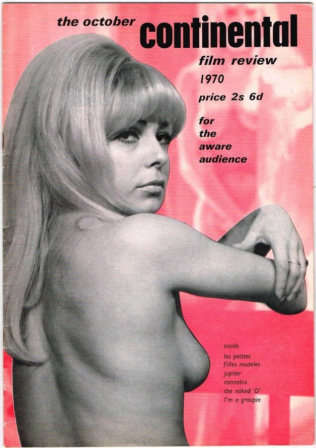 CONTINENTAL FILM REVIEW magazine side cover Issue 216 October 1970