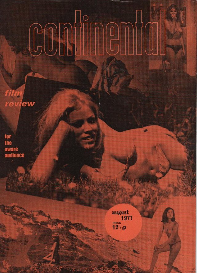 CONTINENTAL FILM REVIEW magazine side cover Issue 226 August 1971