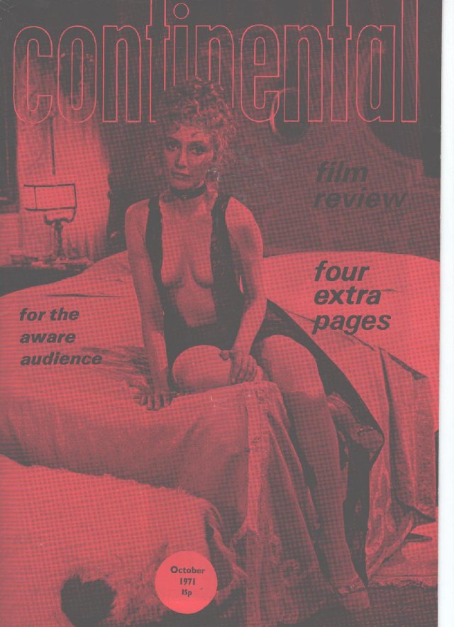 CONTINENTAL FILM REVIEW magazine side cover Issue 228 October 1971
