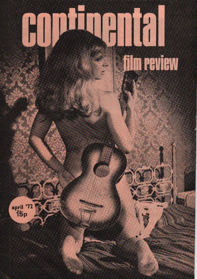 CONTINENTAL FILM REVIEW magazine side cover Issue 234 April 1972
