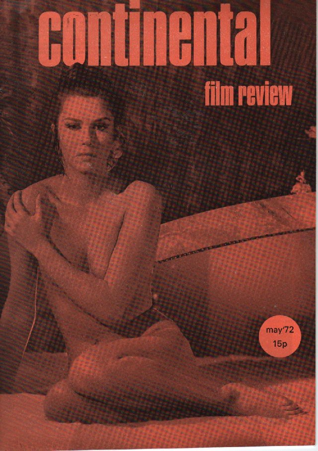 CONTINENTAL FILM REVIEW magazine side cover Issue 235 May 1972