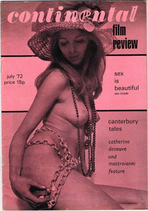 CONTINENTAL FILM REVIEW magazine side cover Issue 237 July 1972