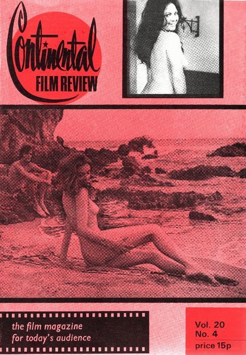 CONTINENTAL FILM REVIEW magazine side cover Issue 244 February 1973