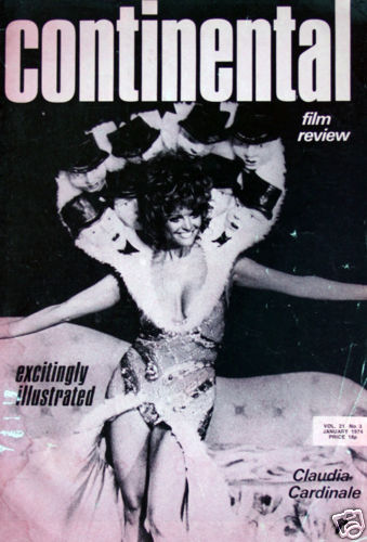 CONTINENTAL FILM REVIEW magazine side cover Issue 255  Vol 21 # 3 January 1974