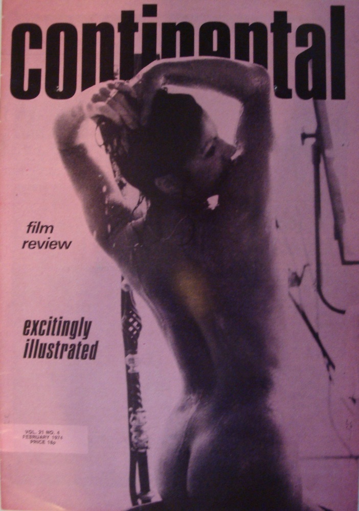 CONTINENTAL FILM REVIEW magazine side cover Issue 256  Vol 21 # 4 February 1974