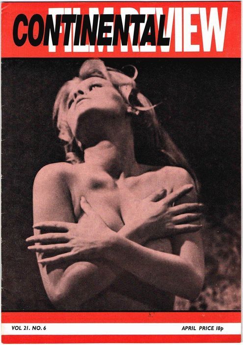 CONTINENTAL FILM REVIEW magazine side cover Issue 258  Vol 21 # 6 April 1974