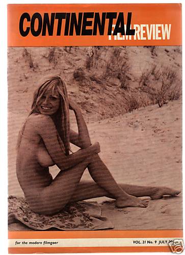 CONTINENTAL FILM REVIEW magazine side cover Issue 261  Vol 21 # 9 July 1974