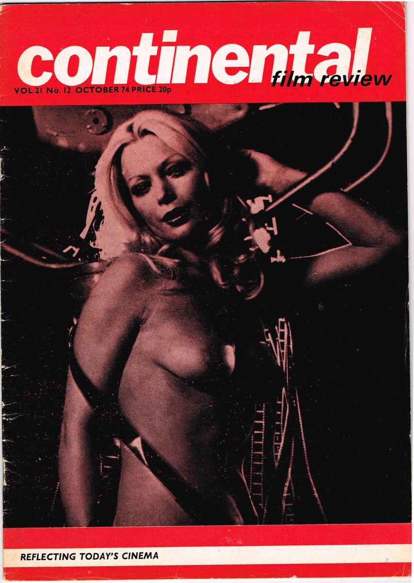 CONTINENTAL FILM REVIEW magazine side cover Issue 264  Vol 21 # 12 October 1974