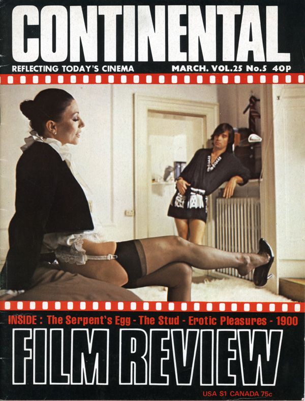 CONTINENTAL FILM REVIEW magazine side cover Issue 305  Vol 25 # 5 March 1978