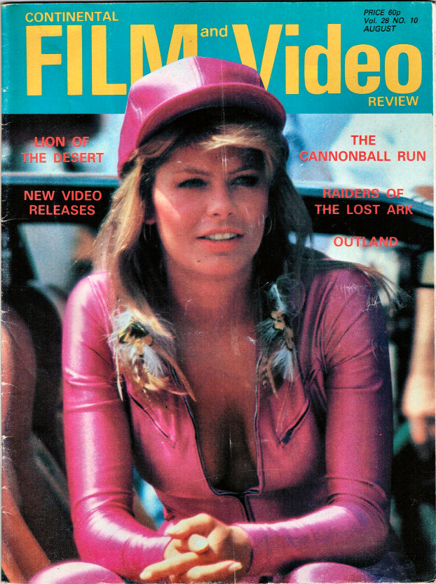 CONTINENTAL FILM REVIEW magazine side cover Issue 346  Vol 28 # 10 August 1981