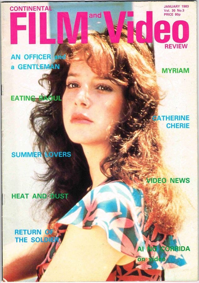 CONTINENTAL FILM REVIEW magazine side cover Issue 363  Vol 30 # 3 January 1983