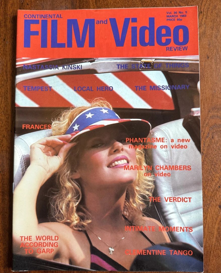 CONTINENTAL FILM REVIEW magazine side cover Issue 365  Vol 30 # 5 March 1983