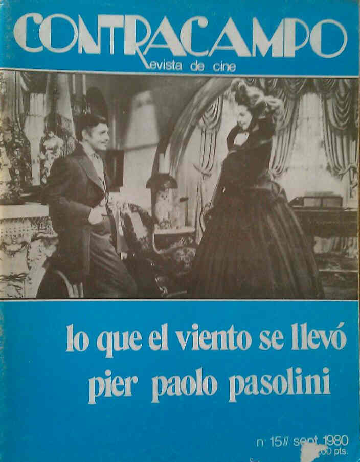 CONTRACAMPO magazine side cover Issue 15 September 1980