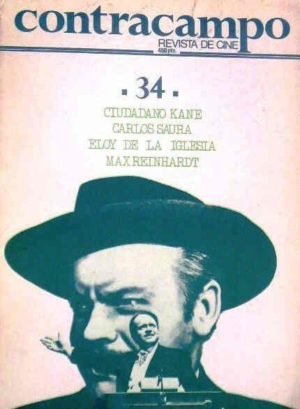 CONTRACAMPO magazine side cover Issue 34 January 1984