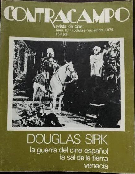 CONTRACAMPO magazine side cover Issue 6  October/November 1979