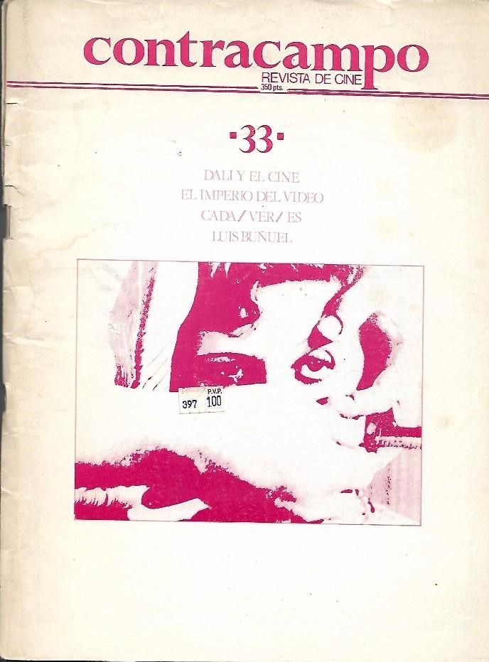 CONTRACAMPO magazine side cover Issue 33  June 1983