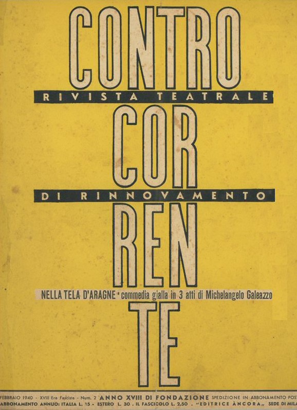 CONTROCORRENTE magazine side cover Issue 2  February 1940